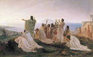 Νεοπυθαγορισμός Pythagoreans celebrate sunrise by Fyodor Bronnikov