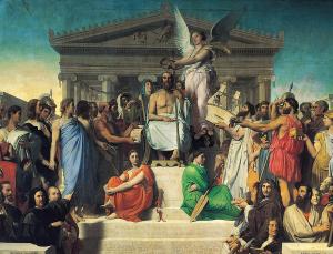 Ιων Jean Auguste Dominique Ingres, Apotheosis of Homer, 1827