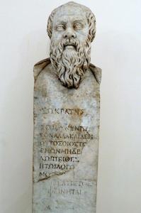 Μαρμάρινη προτομή του Σωκράτη Μαρμάρινη προτομή του Σωκράτη, Αρχαιολογικό Μουσείο Νάπολης