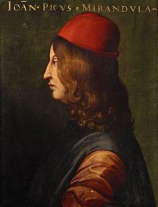 Ουμανισμός και Πλάτων Pico della Mirandola, Ufizzi, Florence