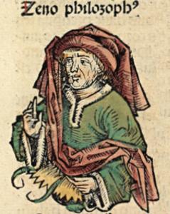 Ποικίλη στοά Ζήνων, ιδρυτής της Στοάς, Nuremberg Chronicle